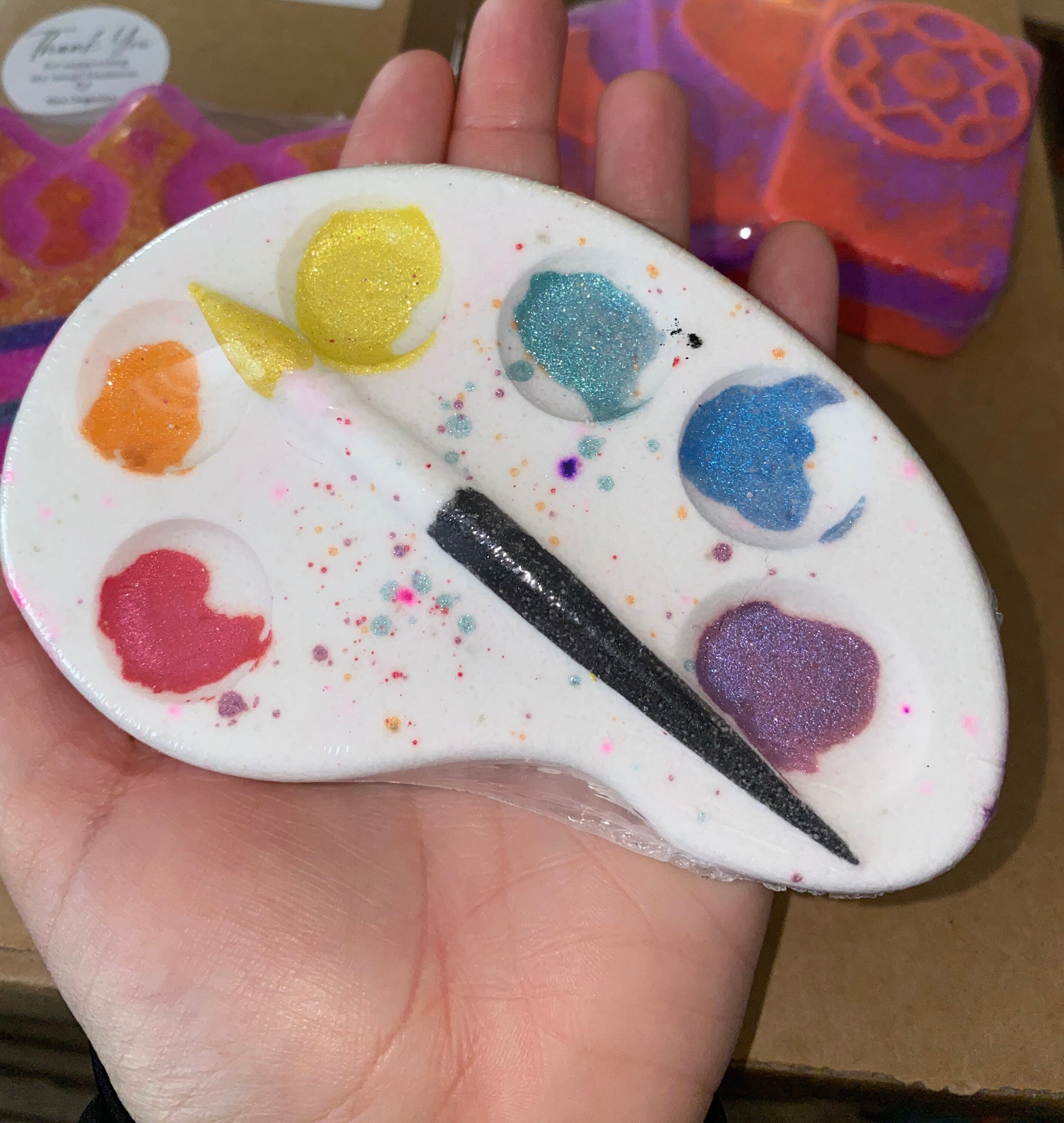 Jumbo Paint palette Bath Bomb kids bath bombs adult bath Etsy