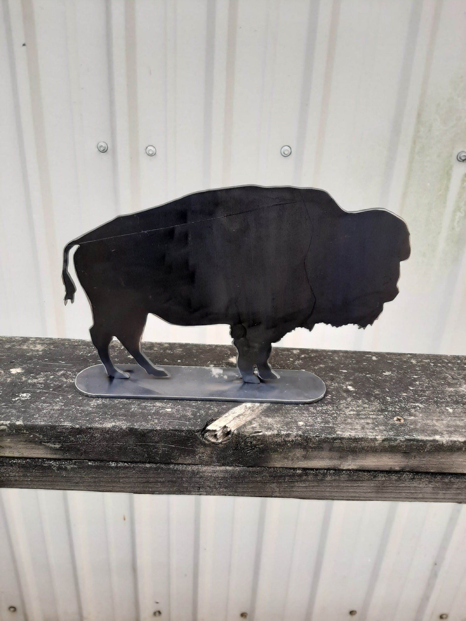 Buffalo Metal Art With Stand Etsy