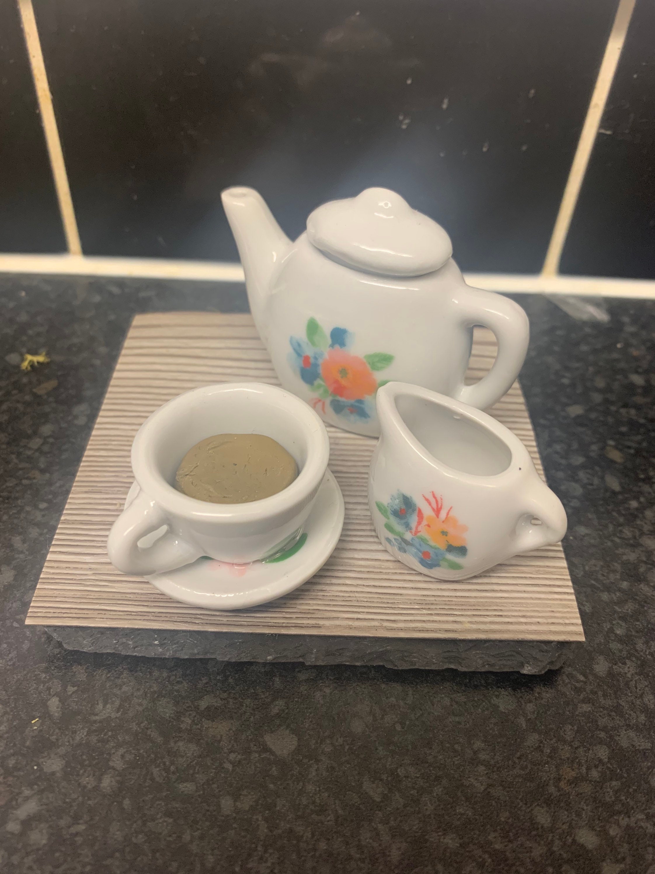 Tea set sculpture Etsy