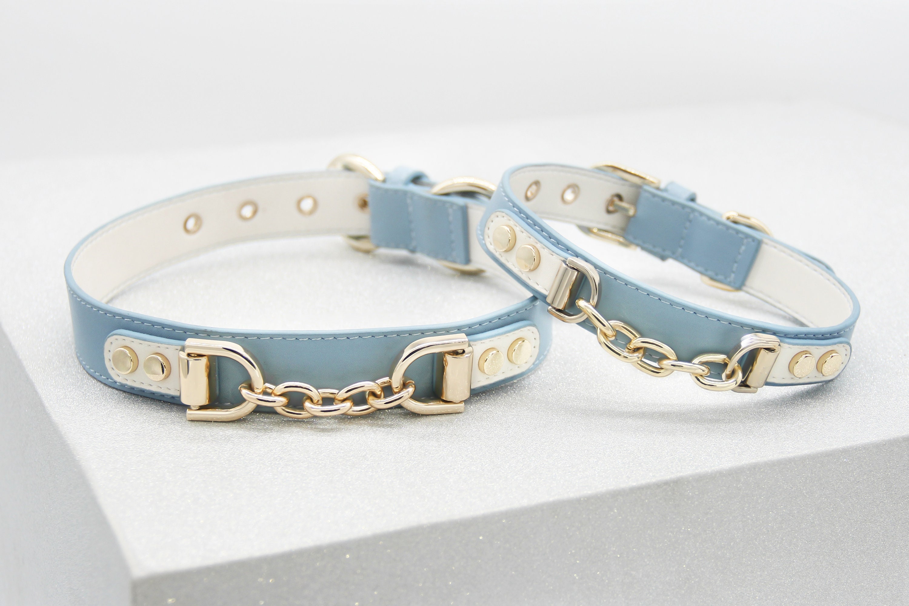 yellow goyard dog collar