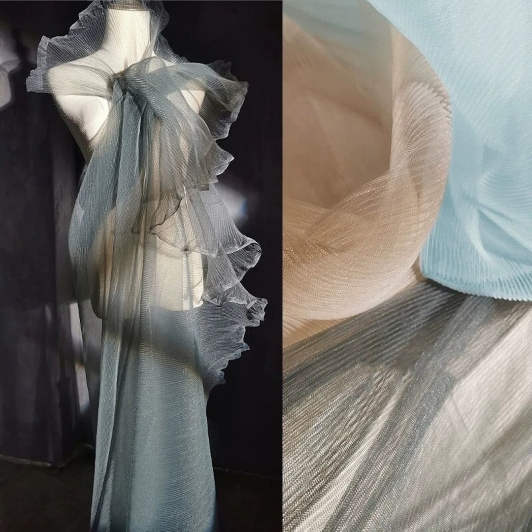 Multicolor Organza Plaids Fabric JM-5004/1075