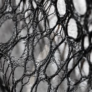 Black Hole Lace Fabric, Thickened Textured Fabrics, DIY Mesh Soft Fabric, 61&#39;&#39; Width Handmade Fabrics, Bridal Wedding Fabric, Gift For Her