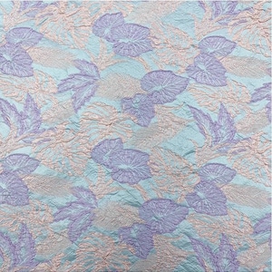 Macaron Jacquard Fabric, Leaves Textured Jacquard Fabric, Soft Green Jacquard Fabric, Sewing Brocade Fabric, 59&quot; Width Designer Fabric, DIY