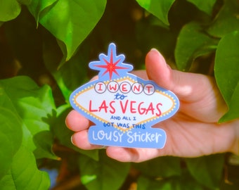 Vegas Sticker, Las Vegas Sticker, Lousy Sticker