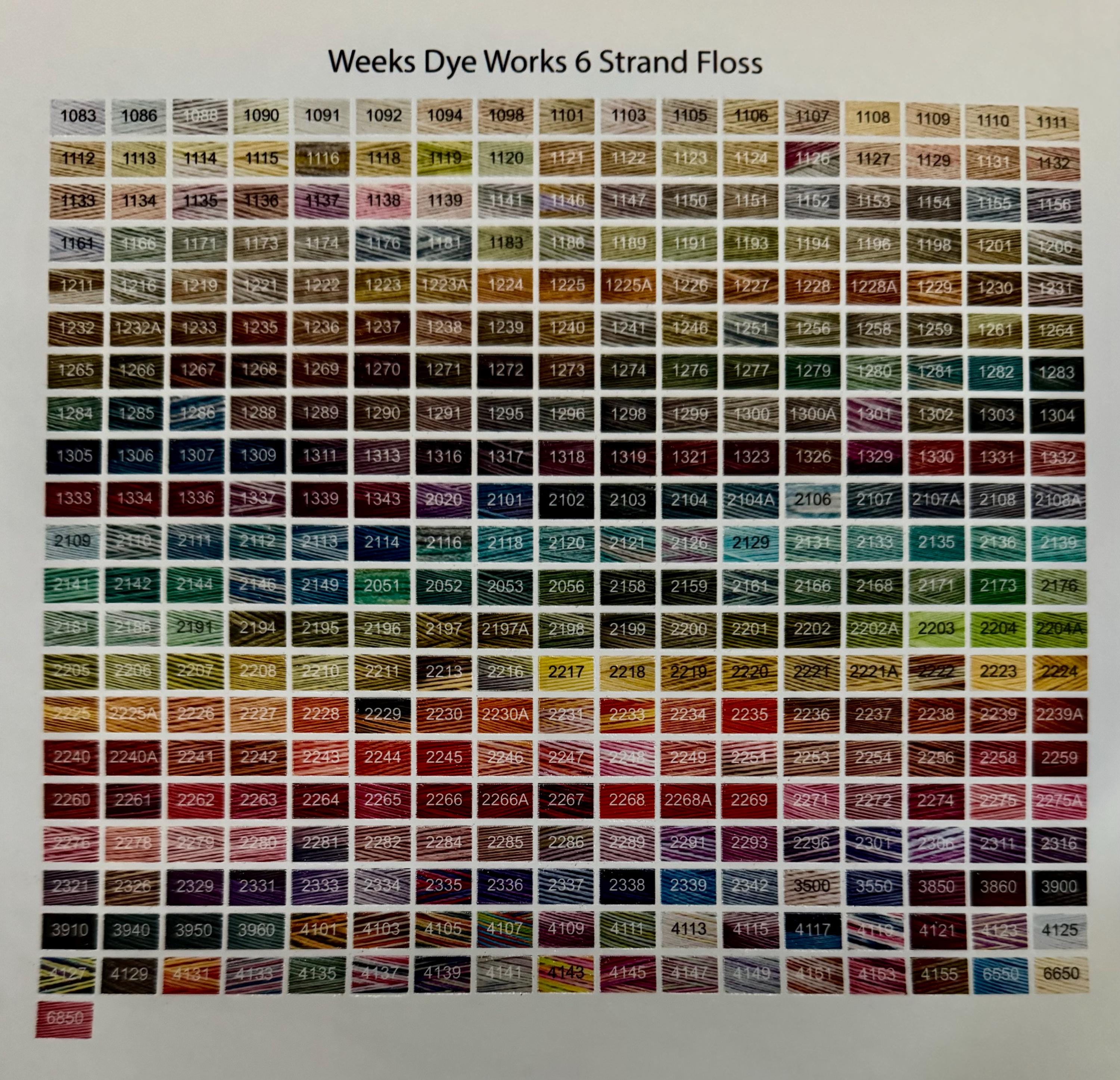 WDW 6 Strand Color Stickers for Bobbins, Embroidery Bobbin Labels ...