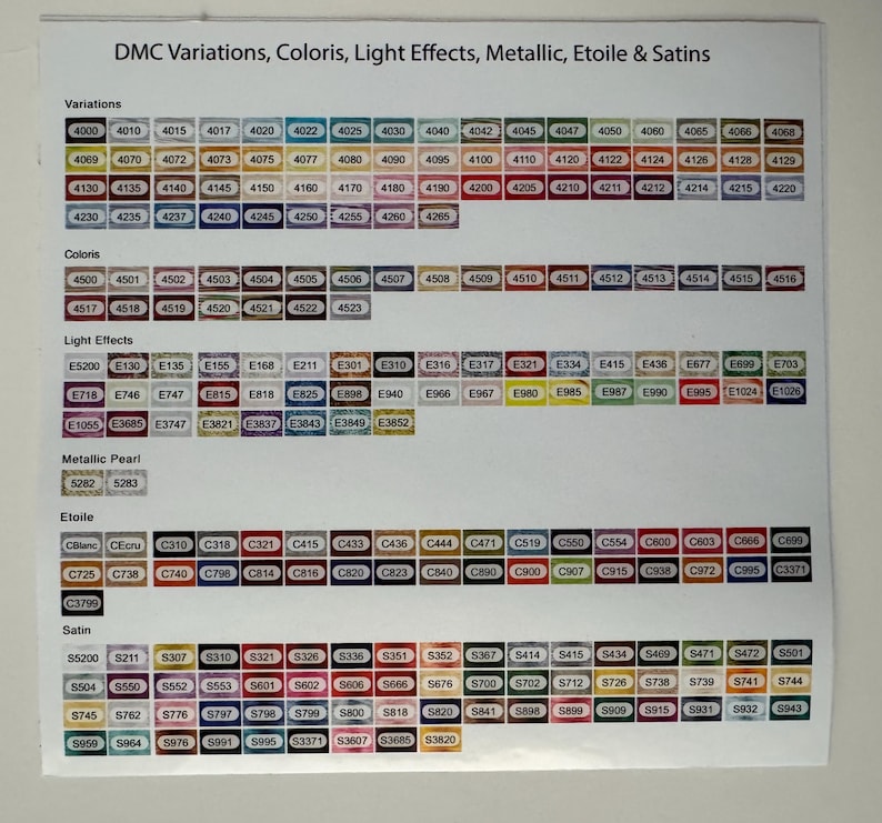 DMC Color Stickers for Bobbins, Embroidery Bobbin, Gift for Her, Needlework Organizer, DMC Colors, Floss Drop Color Labels, DMC Vinyl Labels image 3