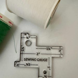 14-in-1 Sewing Measuring Gauge, Seam Gauge for Sewing, Sewing aid, Seam and hem measuring guide