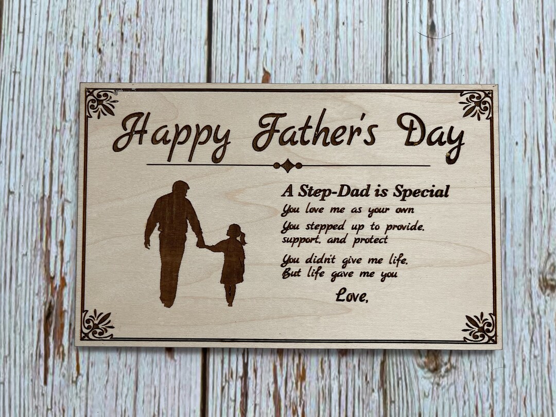 Fathers Day Step Dad Sign SVG Etsy