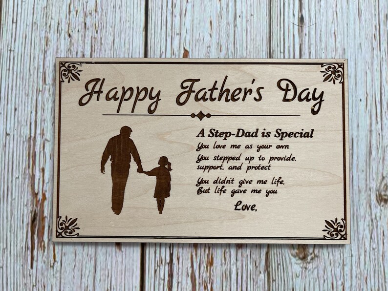 Fathers Day Step Dad Sign SVG Etsy