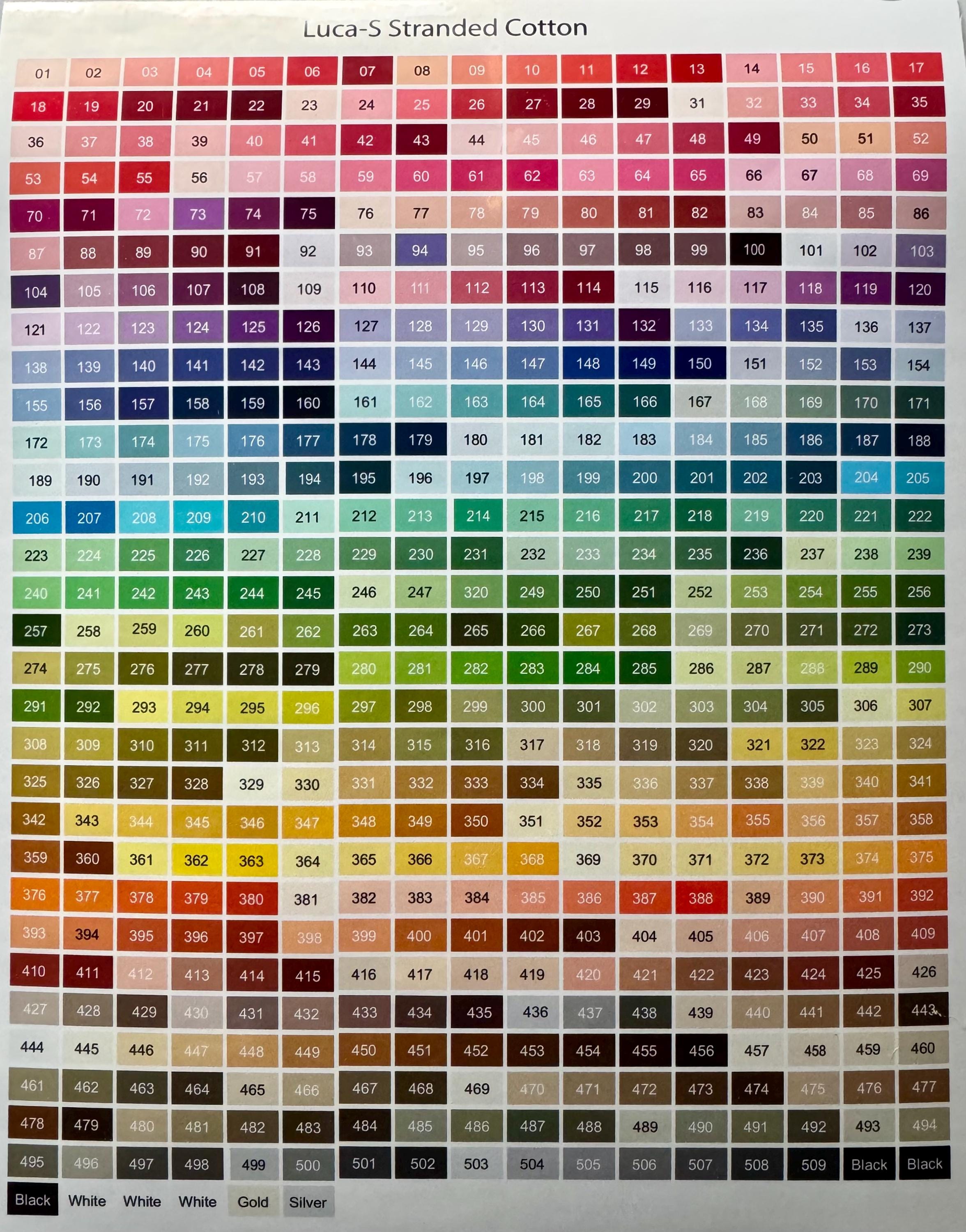 Luca-S Color Stickers for Bobbins, Embroidery Bobbin, Gift for Her, Thread Organizer, Floss Drop Color Labels, Luca-S Vinyl Label For Thread