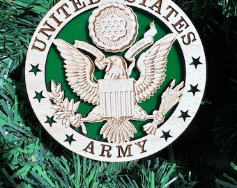 US Army Emblem Ornament, Military Ornament, Army Ornament