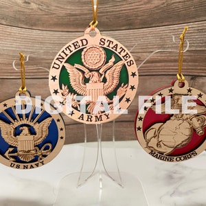 Triple Ornament Stand - Digital File SVG for Laser