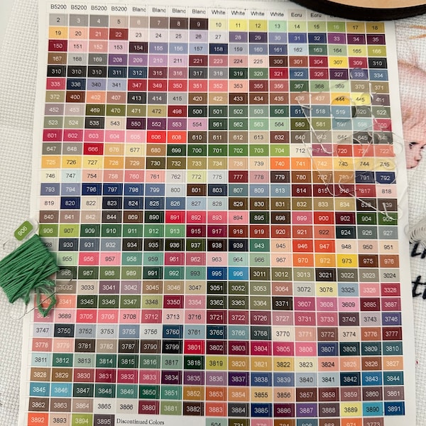 Dmc Color Floss Labels Etsy