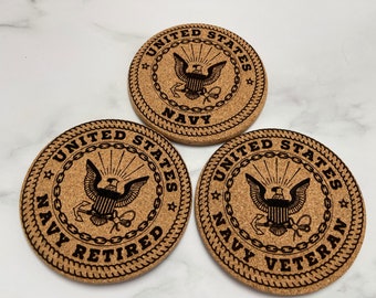 Navy Coasters - set of 5 Digital Files