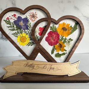 Linked Hearts  Valentine Gift, Wedding Gift, Couples Gift