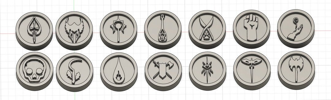 Player Character Token Simple 3D Printable 1