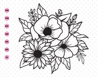 Download Flower Svg Etsy