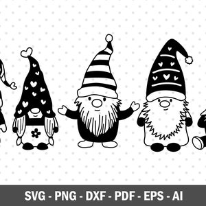 Gnome Svg, Cute Gnomes Svg, Gnome Clipart, Gnome Svg For Kids, Gnome Svg For Shirt, Svg, Png, Dxf.