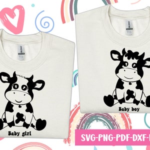 Baby Cow Svg, Cute Animal svg, Farm Animal Svg, Cow Svg, Baby cow animal Svg, Cow boy, Cow Girl , Cow clipart, png, Cow Birthday shirt svg.
