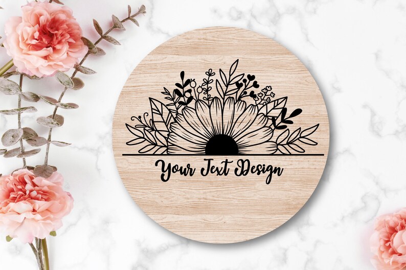 Flower Svg Files, Daisy Flower Monogram Svg, Daisy Svg, Daisy Flower ...