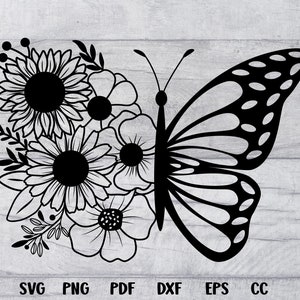 Butterfly With Flower svg,Butterfly Svg, Floral Butterfly Svg, Butterfly Flower, Butterfly Floral Svg, Butterfly Cut File,Butterfly Svg File