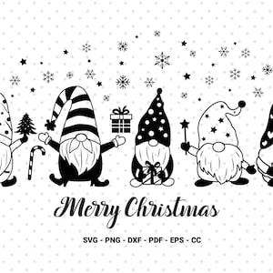 Gnomo de Natal Svg, Natal Svg, Gnomo Svg, Feliz Natal Svg, Natal infantil Svg, Gnomo fofo Svg, Camisas engraçadas de Natal Svg.