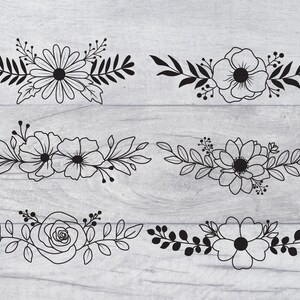 Flower svg, floral svg, Floral Bundle avg, Flower svg Cut file, Svg File For cricut And Silhouette, png, Wedding, Flower corner,Border, svg.