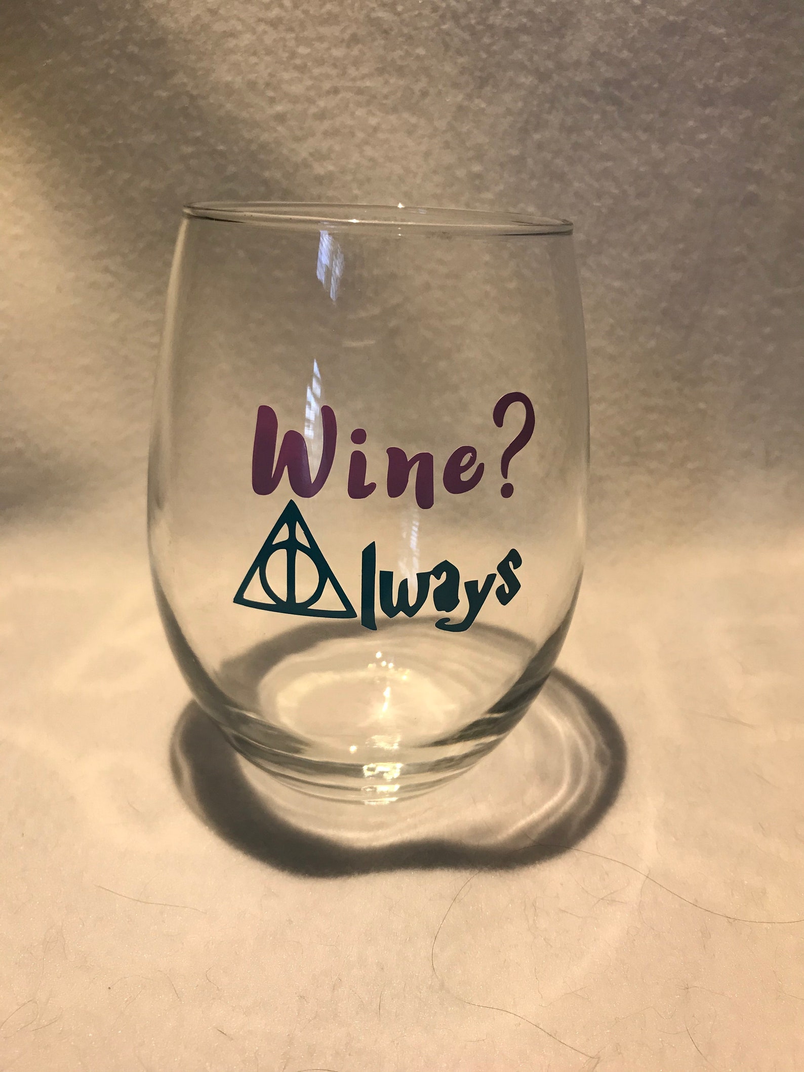 Harry Potter Wine Glass Etsy