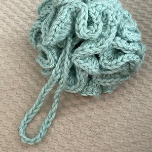 CROCHET PATTERN - Eco-Friendly Reusable & Washable Cotton Body Loofah Shower Pouf (English Only)