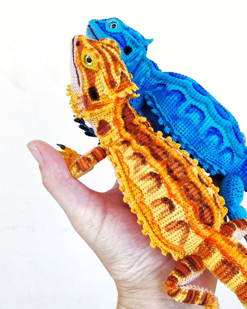 Bearded Dragon CROCHET PATTERN Agama Realistic Amigurumi Etsy