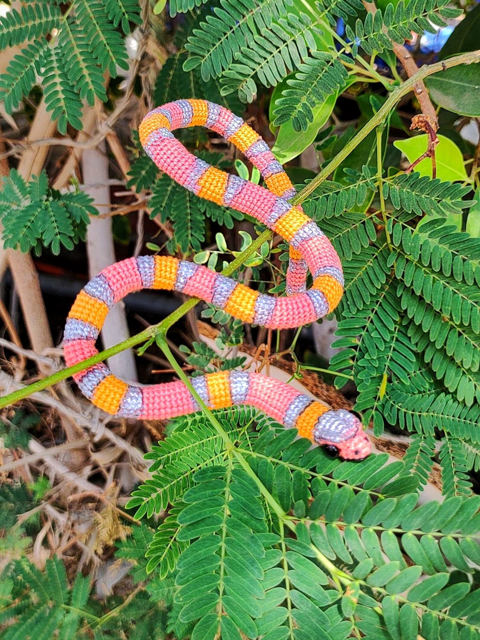 Crochet Striped Snake PATTERN. - Etsy