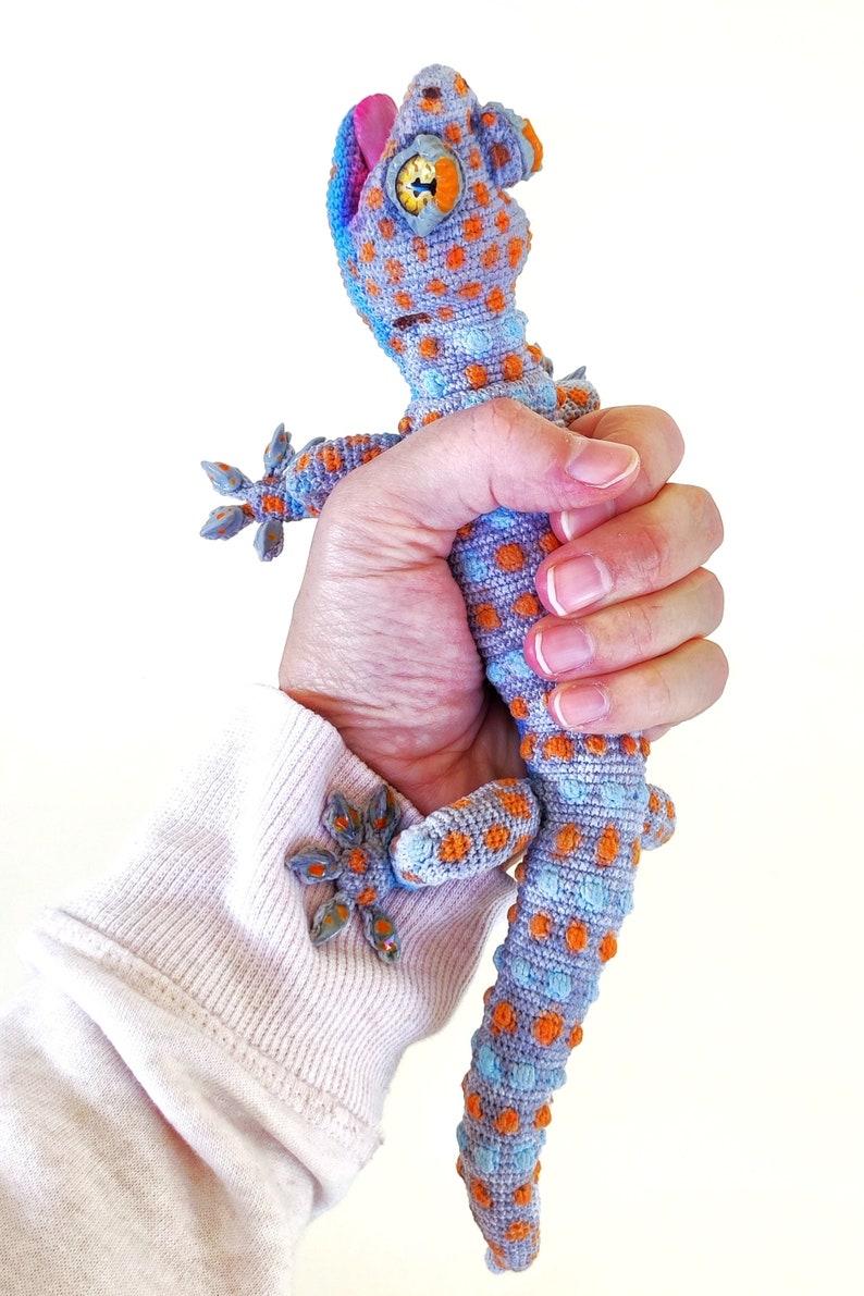 CROCHET PATTERN amigurumi Tokay gecko. image 9