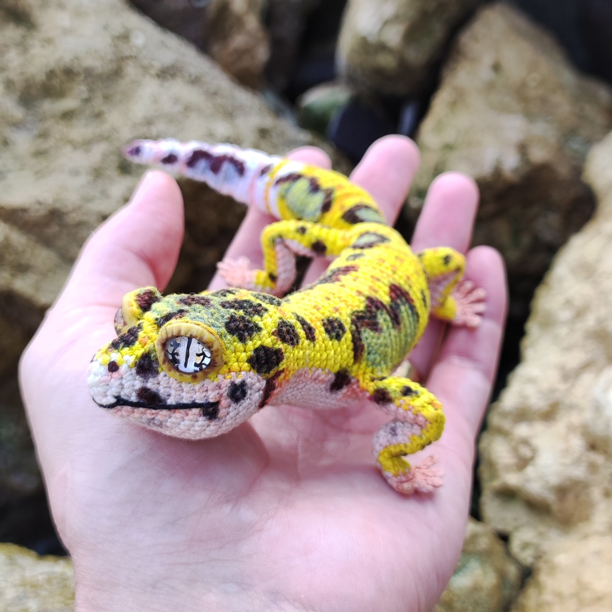 CROCHET PATTERN Leopard Gecko Realistic Amigurumi Lizard PDF Etsy