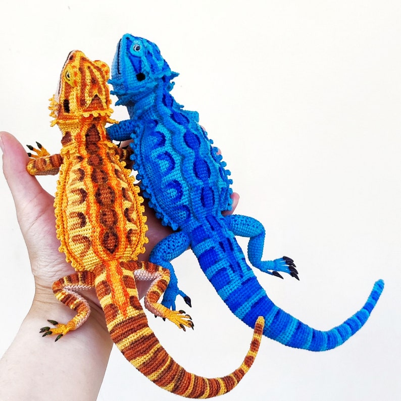 Bearded Dragon CROCHET PATTERN Agama Realistic Amigurumi Etsy