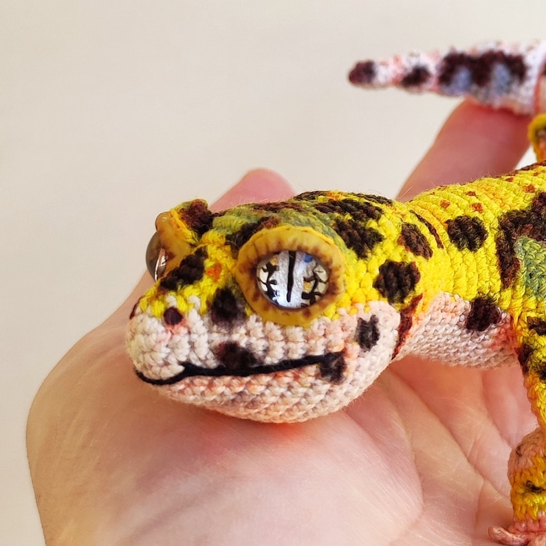 CROCHET PATTERN Leopard Gecko Realistic Amigurumi Lizard PDF Etsy