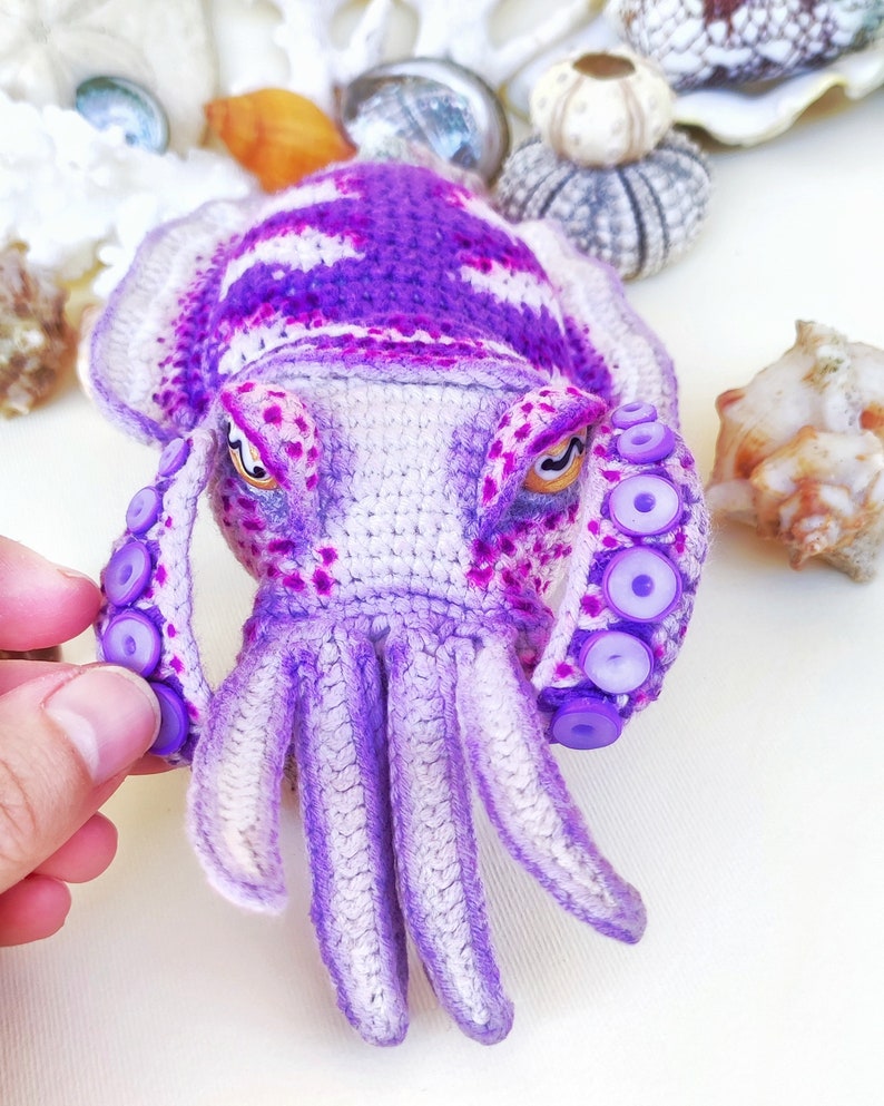 CROCHET PATTERN Amigurumi Cuttlefish. Etsy