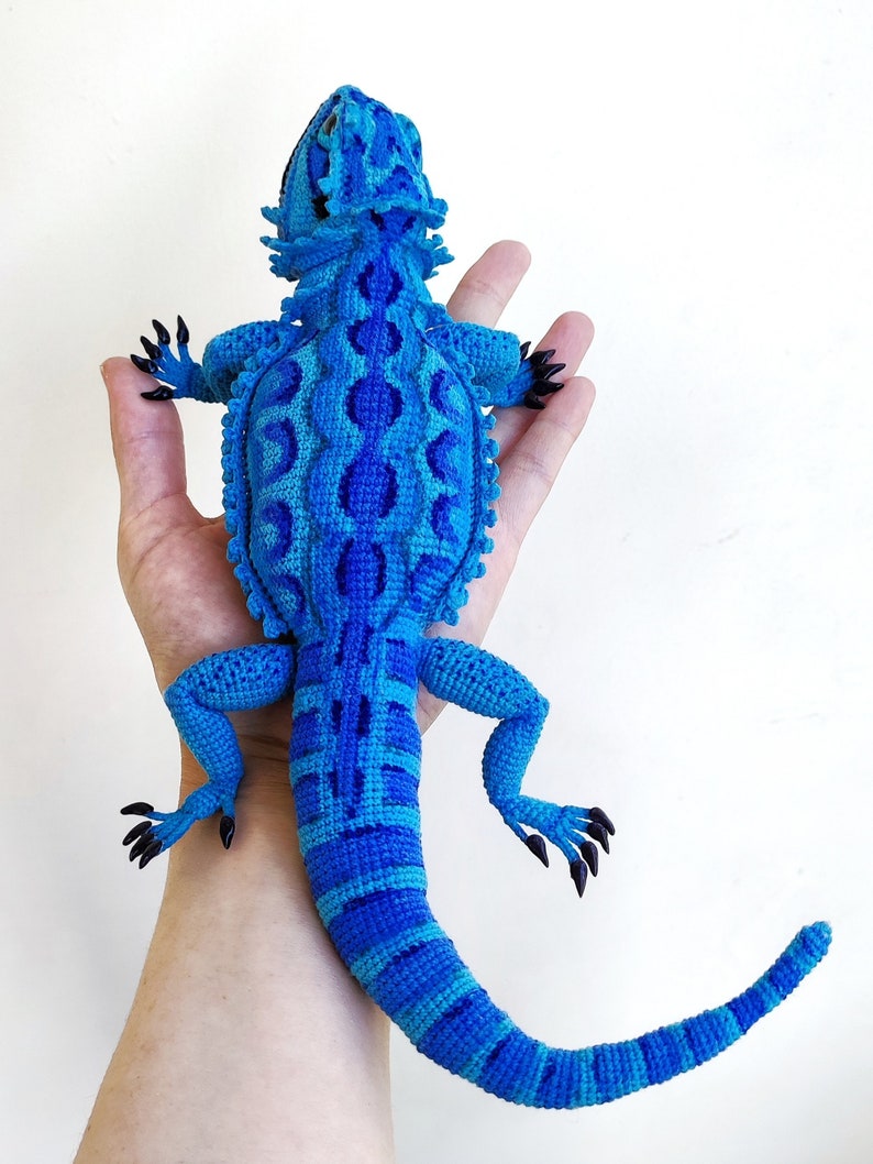 Tutorial How to Paint Crochet Toy Bearded Dragon Realistic - Etsy