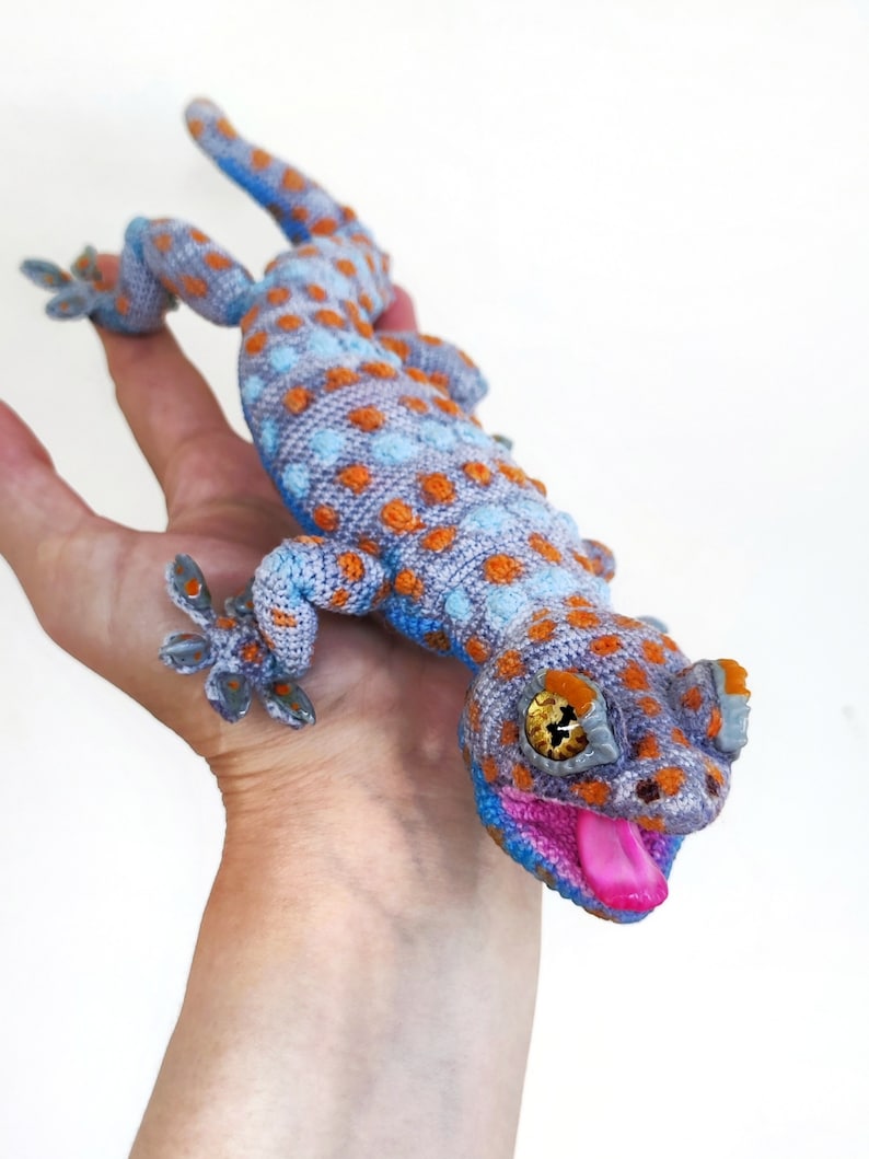 CROCHET PATTERN amigurumi Tokay gecko. image 10