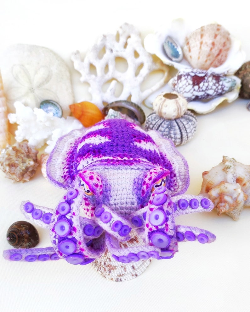 CROCHET PATTERN Amigurumi Cuttlefish. Etsy