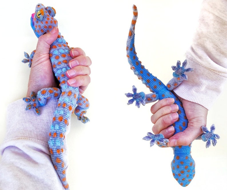 CROCHET PATTERN amigurumi Tokay gecko. image 8