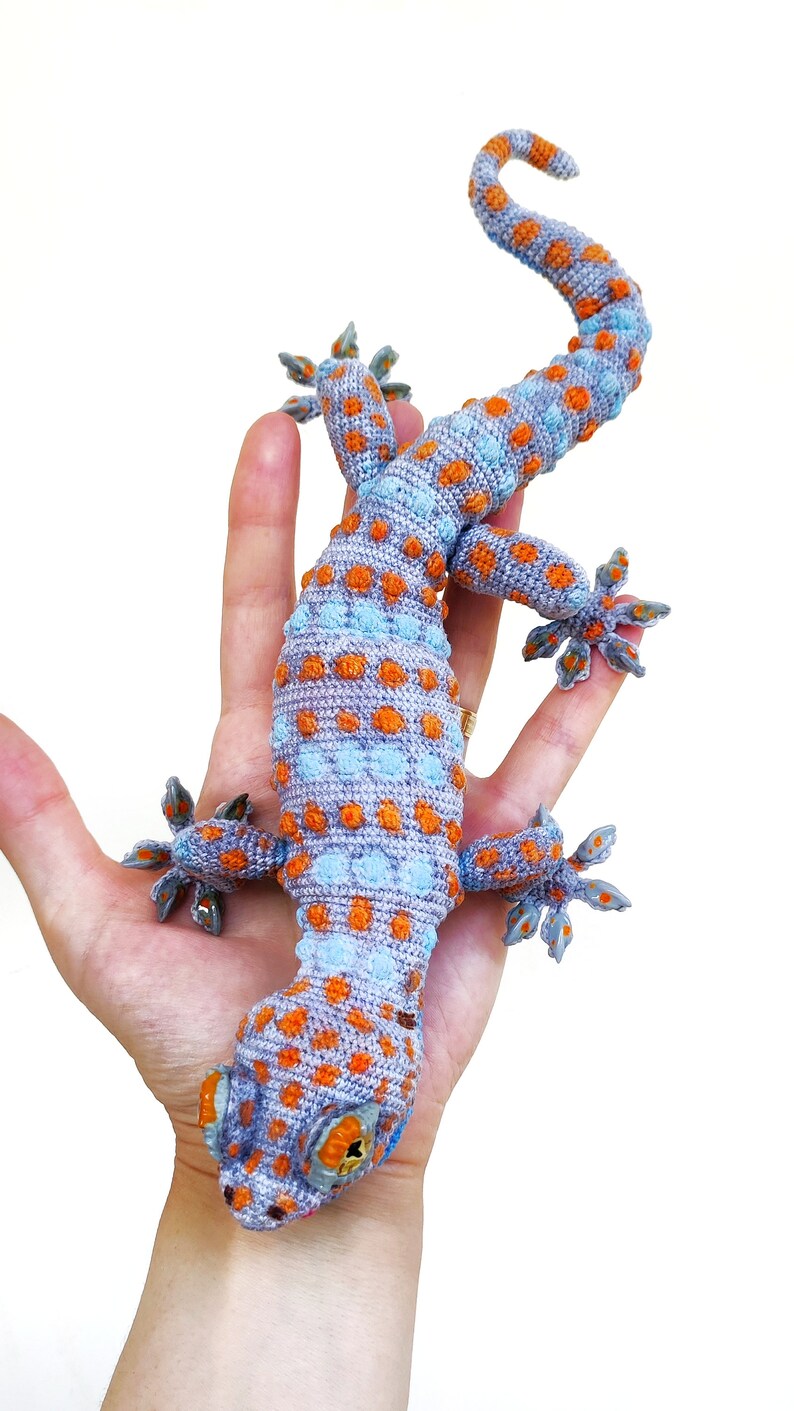 CROCHET PATTERN amigurumi Tokay gecko. image 6