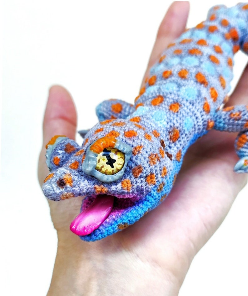 CROCHET PATTERN amigurumi Tokay gecko. image 5