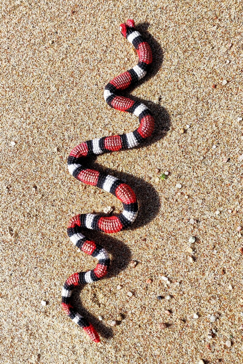 Crochet Striped Snake PATTERN. - Etsy