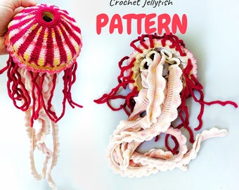 CROCHET PATTERN amigurumi Compass Jellyfish.