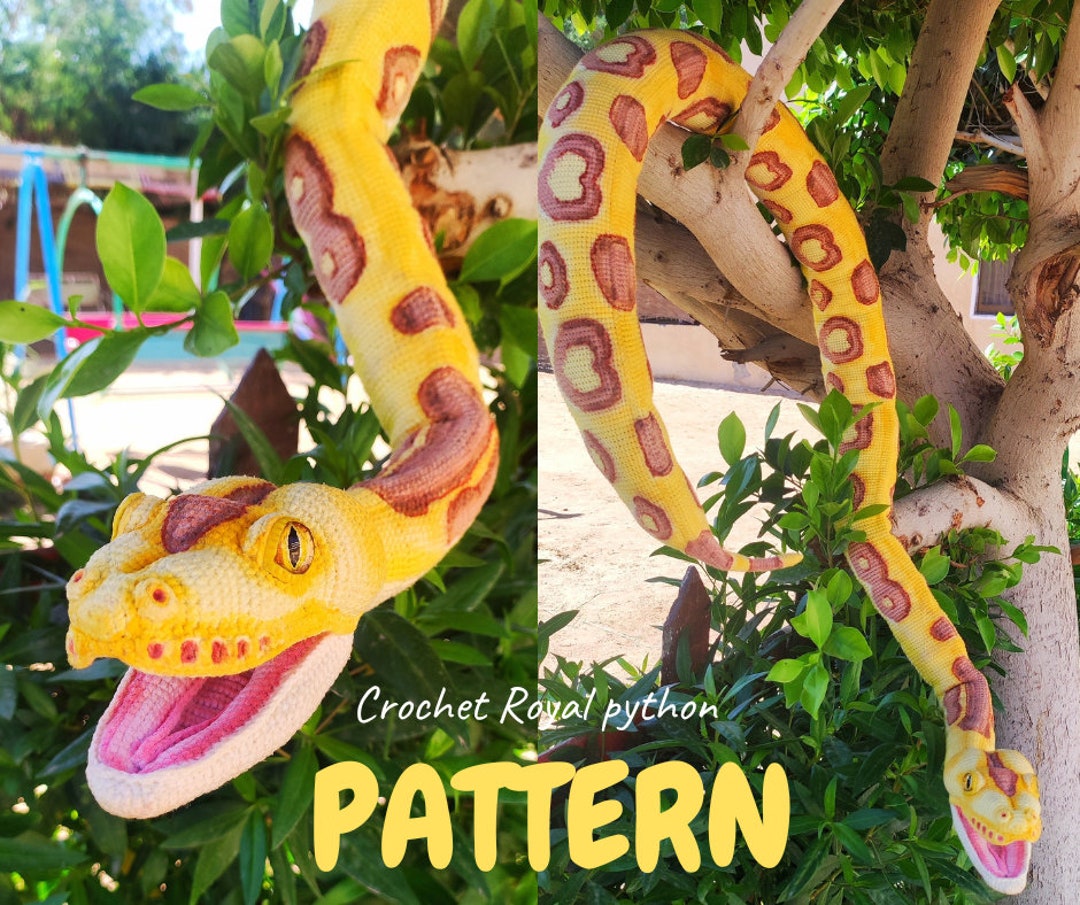 Royal Python CROCHET PATTERN , Ball Python, Regius, Life Size ...
