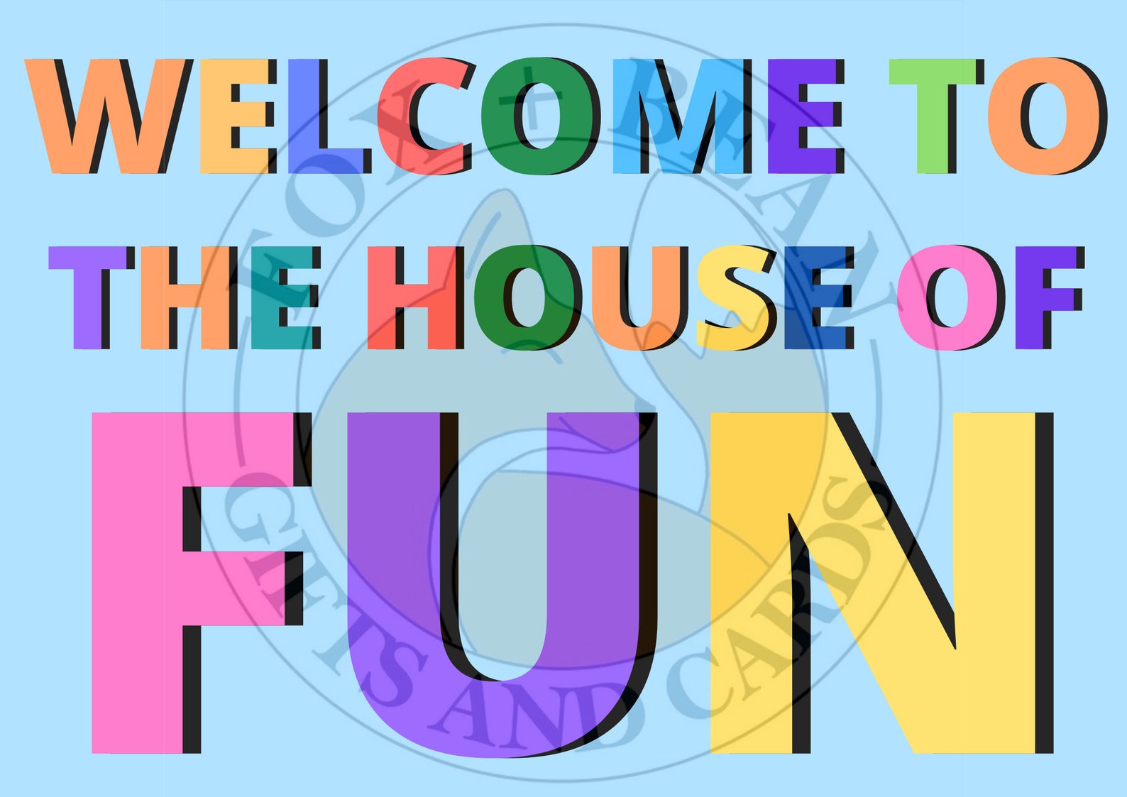 Welcome To The House Of Fun A5 Art Print Madness Etsy Welcome to the house of fun a5 art print madness etsy