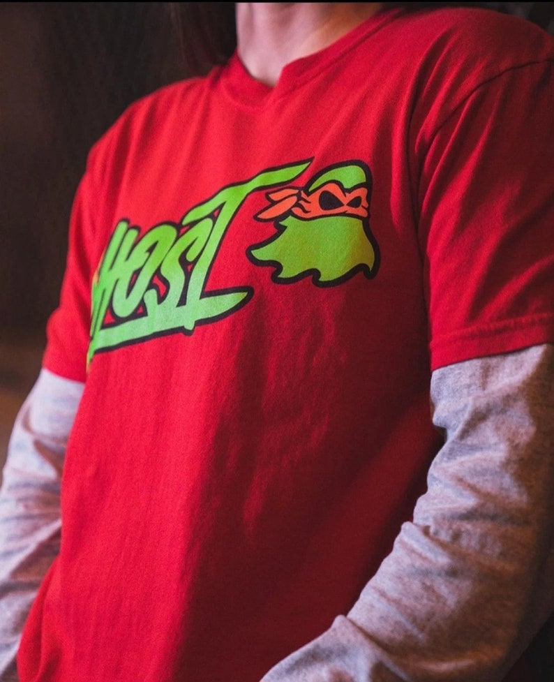 Ghostlifestyle Red ghost X Teenage Mutant Ninja Turtle raphy Tee T