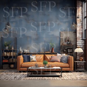 Modern Industrial Living Room Wall Art Mockup 152