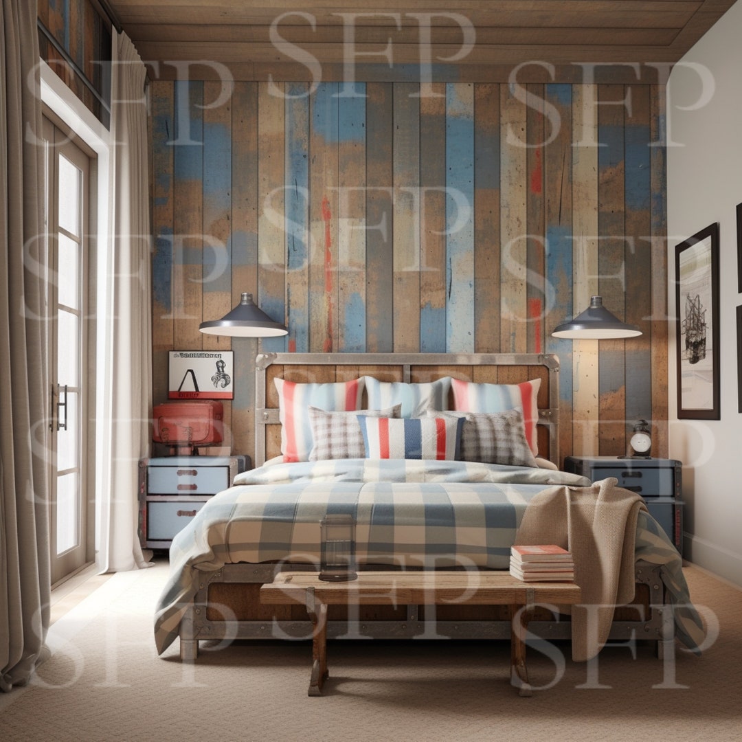 Rustic Farmhouse Bedroom Wall Art Mockup 402 - Etsy