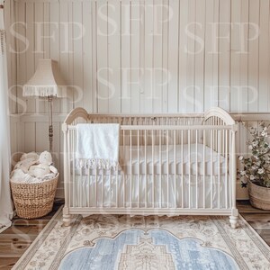 Rustic Farmhouse Child&#39;s Nursery Wall Art Mockup 296